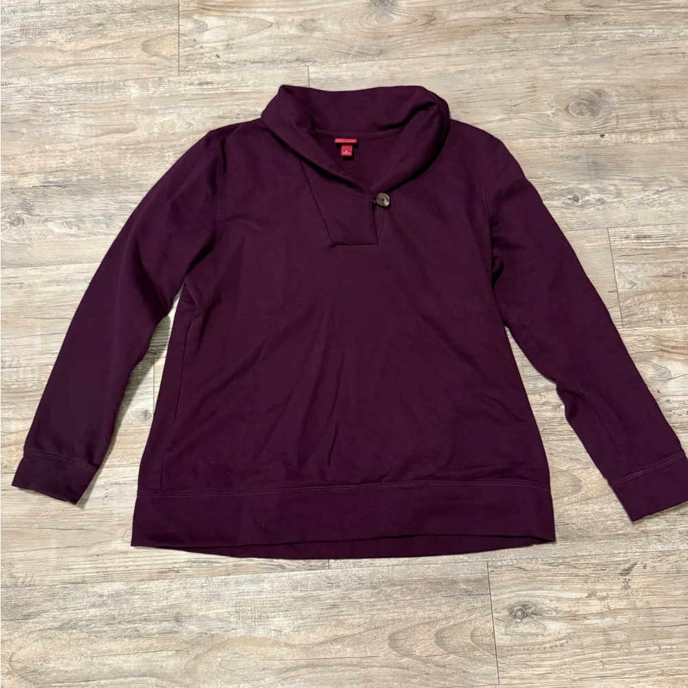 Merona Plum Long Sleeve Shirt